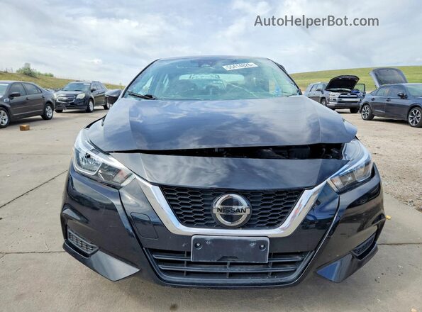 3N1CN8EV8ML889207 2021 NISSAN VERSA Black Widok z przodu