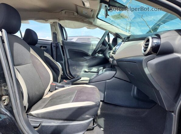 3N1CN8EV8ML889207 2021 NISSAN VERSA Black Widok wnętrza z przodu