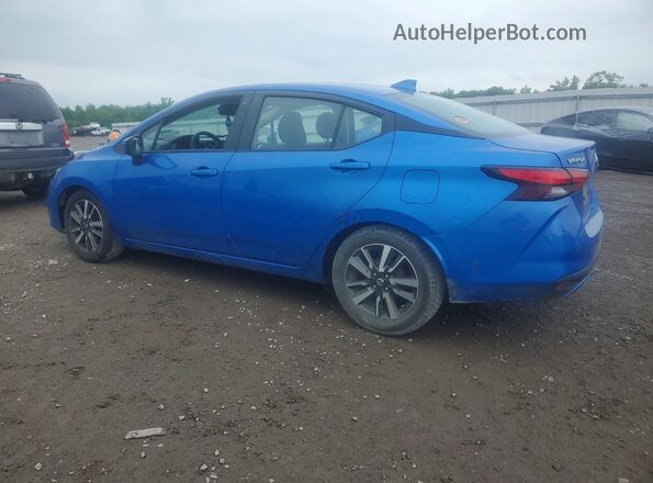 3N1CN8EVXML810796 2021 NISSAN VERSA Синий Задняя левая четверть