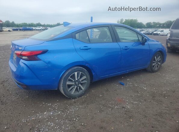 3N1CN8EVXML810796 2021 NISSAN VERSA Синий Задняя правая четверть