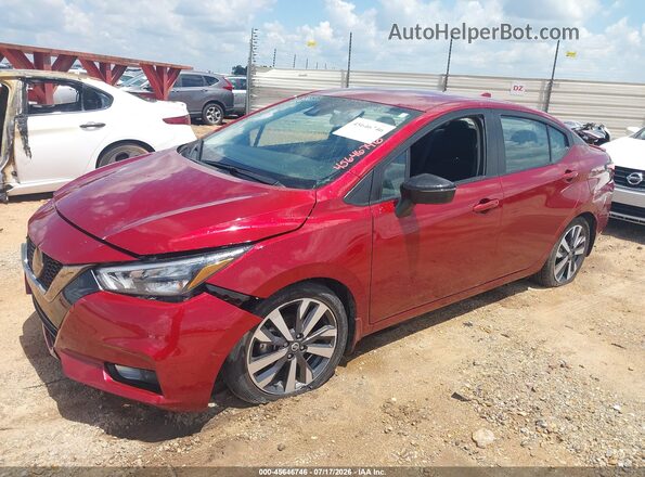 3N1CN8FV5LL904985 2020 NISSAN VERSA Red წინა მარცხენა ხედი სამი მეოთხედიდან