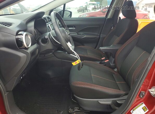 3N1CN8FV9LL897233 2020 NISSAN VERSA Maroon Widok wnętrza z przodu