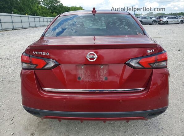 3N1CN8FV9LL897233 2020 NISSAN VERSA Maroon Widok z tyłu