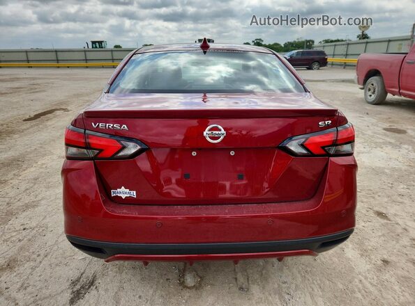3N1CN8FVXML894309 2021 NISSAN VERSA Burgundy Vista trasera
