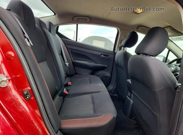 3N1CN8FVXML894309 2021 NISSAN VERSA Burgundy Vista de los asientos traseros