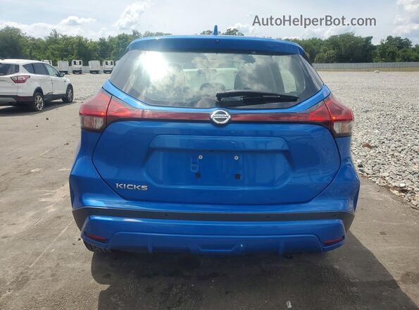 3N1CP5BV0ML477361 2021 NISSAN KICKS Blue Rear view