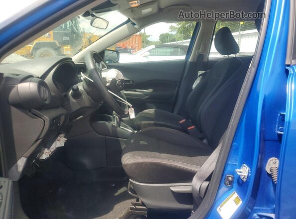 3N1CP5BV0ML477361 2021 NISSAN KICKS Blue Front interior view