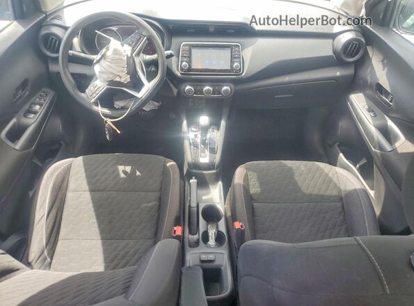 3N1CP5BV0ML477361 2021 NISSAN KICKS Blue Dashboard view