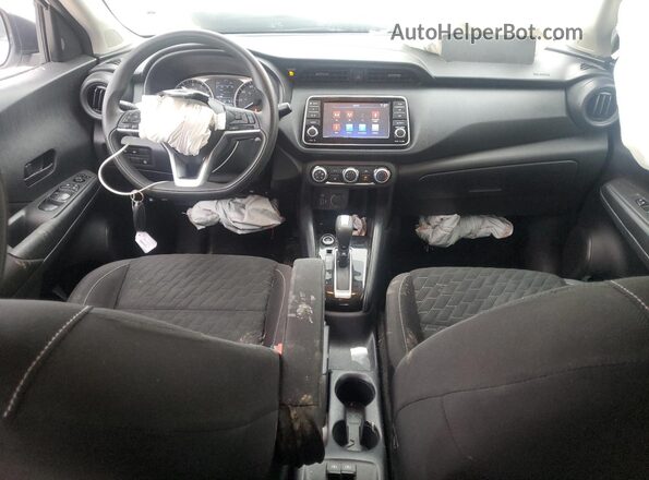 3N1CP5BV0ML482270 2021 NISSAN KICKS White Առջևի վահանակի տեսք