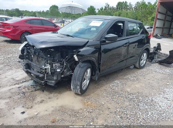 3N1CP5BV1LL524203 2020 NISSAN KICKS Черный Передняя левая четверть