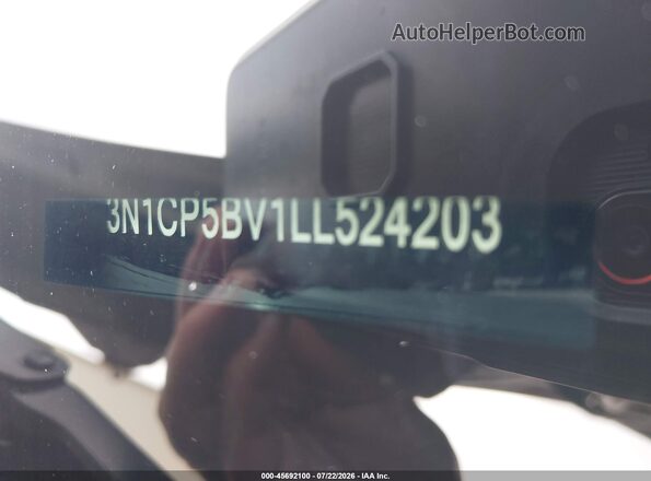 3N1CP5BV1LL524203 2020 NISSAN KICKS Черный Вид подкапотного пространства