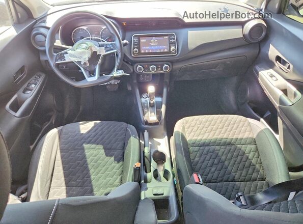 3N1CP5BV1ML502736 2021 NISSAN KICKS White Առջևի վահանակի տեսք