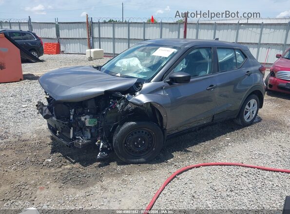 3N1CP5BV1ML514983 2021 NISSAN KICKS Gray Vista tres cuartos delantera izquierda
