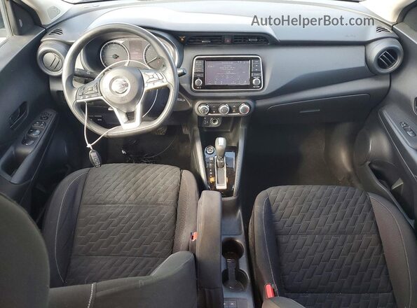 3N1CP5BV1ML554108 2021 NISSAN KICKS White Widok deski rozdzielczej