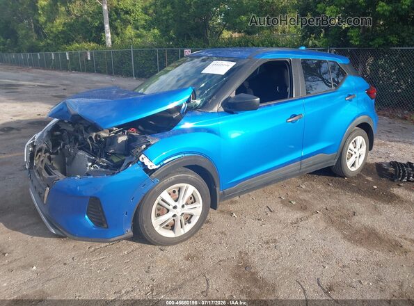 3N1CP5BV1PL531660 2023 NISSAN KICKS Blue Передня ліва чверть