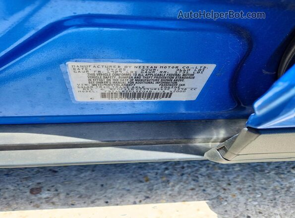 3N1CP5BV1SL480377 2025 NISSAN KICKS Blue VIN კოდის სტიკერის ხედი