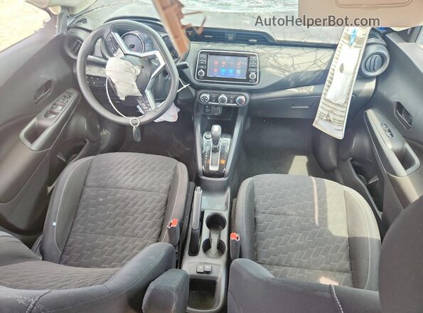 3N1CP5BV2ML467348 2021 NISSAN KICKS Blue Dashboard view