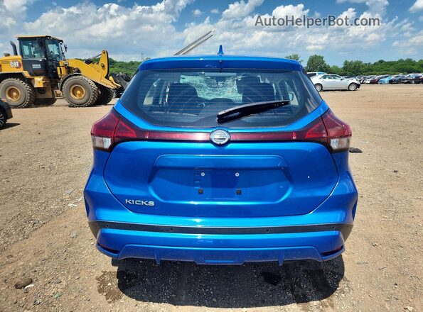 3N1CP5BV2ML467348 2021 NISSAN KICKS Blue Rear view