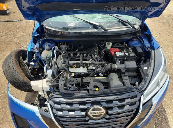 3N1CP5BV2ML467348 2021 NISSAN KICKS Blue Rear interior view
