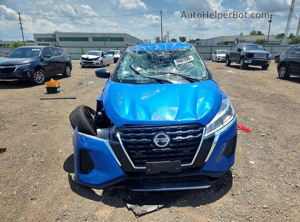 3N1CP5BV2ML467348 2021 NISSAN KICKS Blue Front view