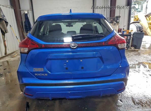 3N1CP5BV2ML545546 2021 NISSAN KICKS Blue Вид ззаду