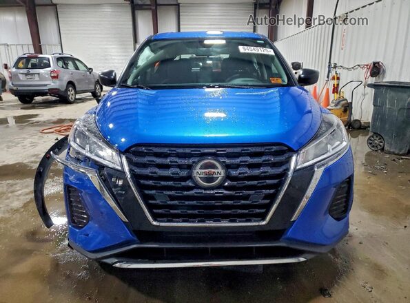 3N1CP5BV2ML545546 2021 NISSAN KICKS Blue Вид спереду