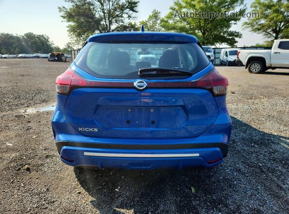 3N1CP5BV2ML565134 2021 NISSAN KICKS Blue Rear view