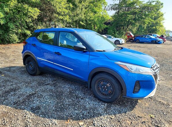 3N1CP5BV2ML565134 2021 NISSAN KICKS Blue Front right