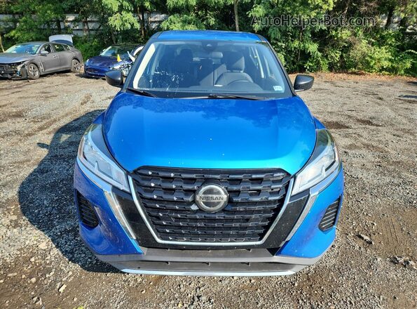3N1CP5BV2ML565134 2021 NISSAN KICKS Blue VIN sticker view