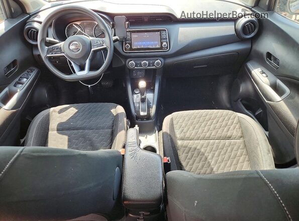3N1CP5BV3ML496499 2021 NISSAN KICKS Black Առջևի վահանակի տեսք