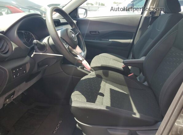 3N1CP5BV3ML561321 2021 NISSAN KICKS Gray Вид салону спереду