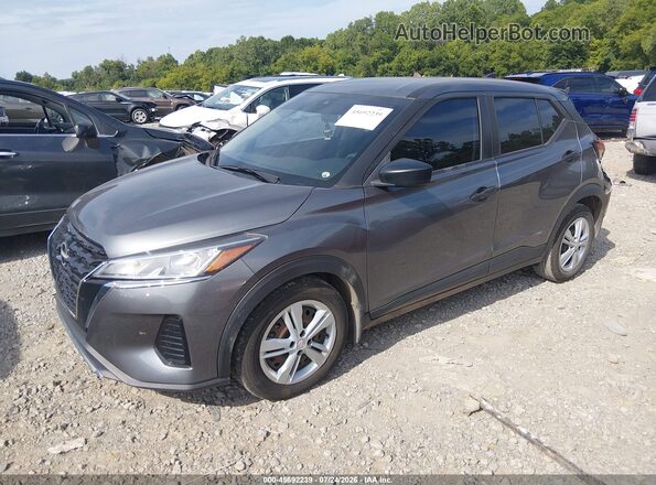 3N1CP5BV3NL480434 2022 NISSAN KICKS Gray Vista tres cuartos delantera izquierda