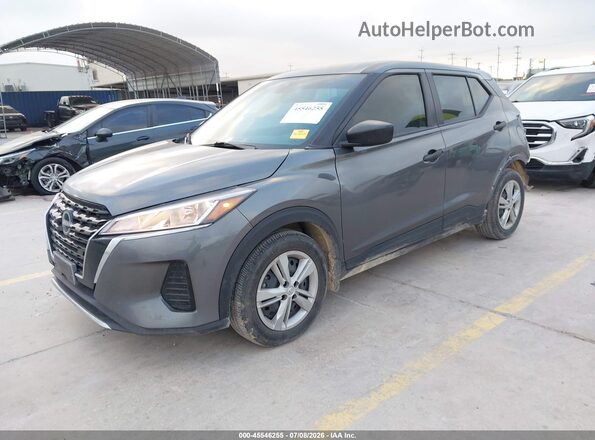 3N1CP5BV3RL530965 2024 NISSAN KICKS Gray წინა მარცხენა ხედი სამი მეოთხედიდან