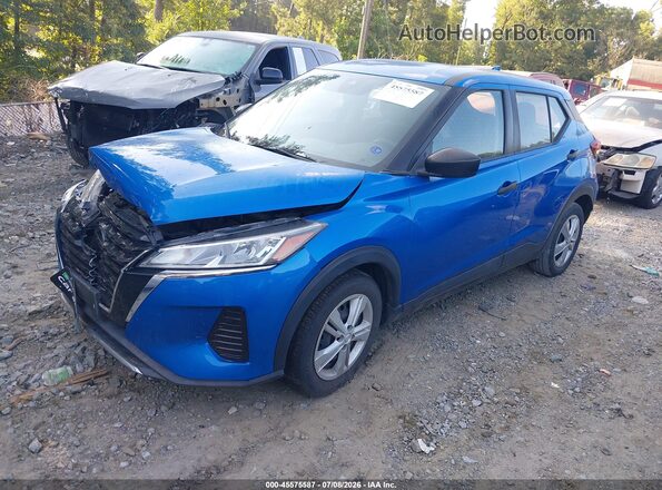 3N1CP5BV4ML503394 2021 NISSAN KICKS Blue Front left