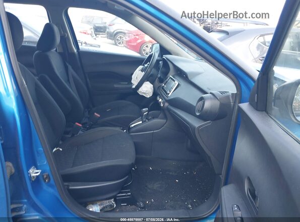 3N1CP5BV4ML503394 2021 NISSAN KICKS Blue Front interior view