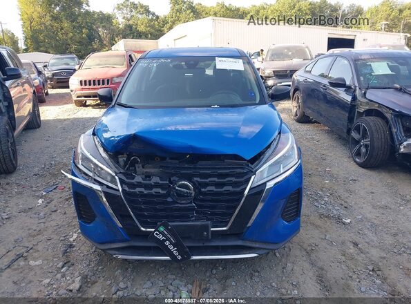 3N1CP5BV4ML503394 2021 NISSAN KICKS Blue Instrument cluster view