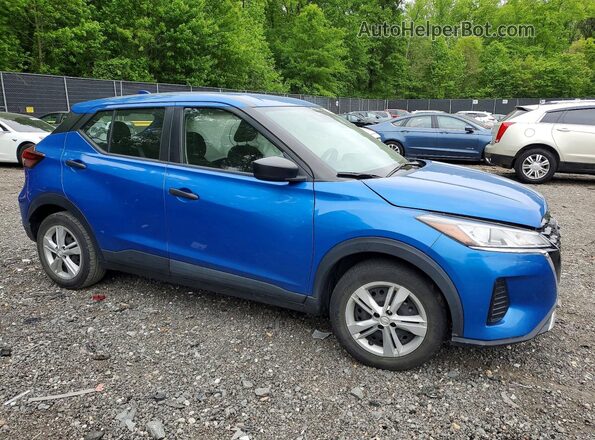 3N1CP5BV4ML530739 2021 NISSAN KICKS Blue Przód prawy