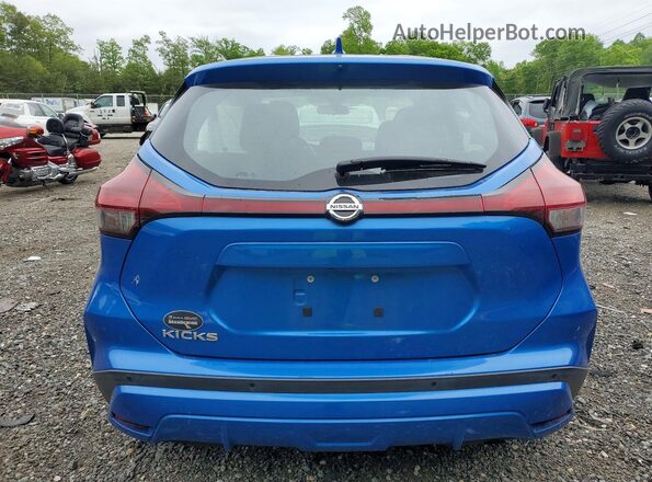 3N1CP5BV4ML530739 2021 NISSAN KICKS Blue Widok z tyłu