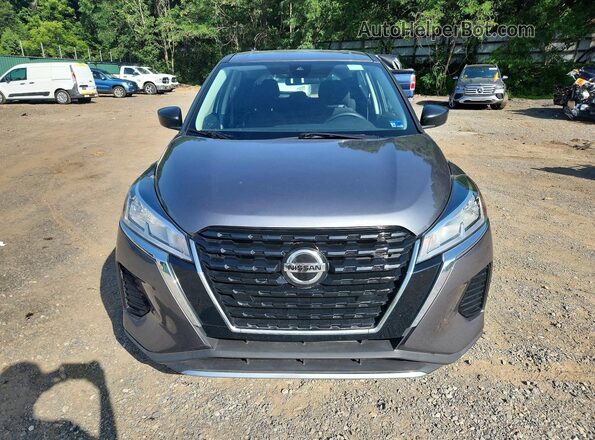 3N1CP5BV4ML544303 2021 NISSAN KICKS Gray Դիմացի տեսք