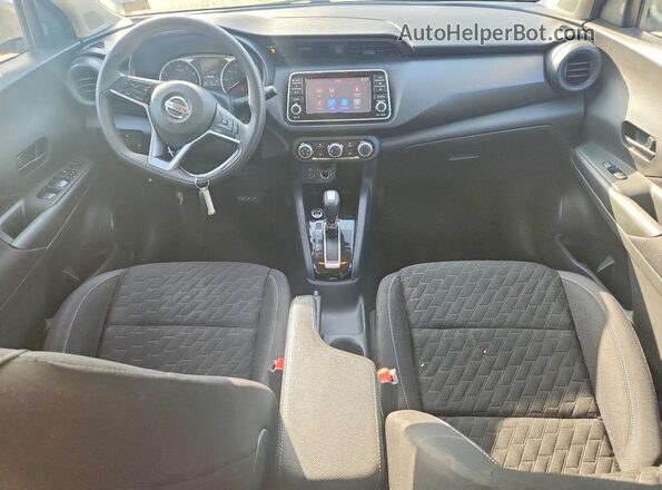 3N1CP5BV4ML544303 2021 NISSAN KICKS Gray Առջևի վահանակի տեսք