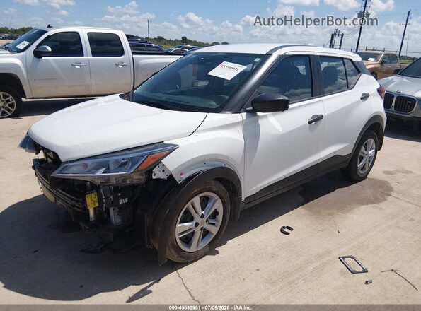 3N1CP5BV4RL586090 2024 NISSAN KICKS Белый Передняя левая четверть
