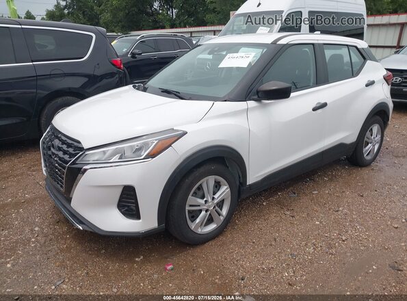3N1CP5BV5PL534366 2023 NISSAN KICKS White Առջևի ձախ երեք քառորդ տեսարան