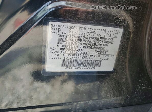 3N1CP5BV6LL528196 2020 NISSAN KICKS Black Вид підкапотного простору