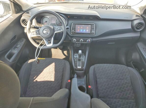 3N1CP5BV6ML485447 2021 NISSAN KICKS White Вид панелі приладів