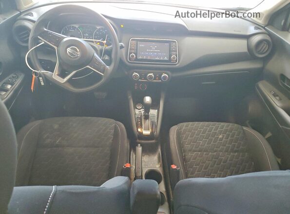 3N1CP5BV6ML549695 2021 NISSAN KICKS White Widok deski rozdzielczej