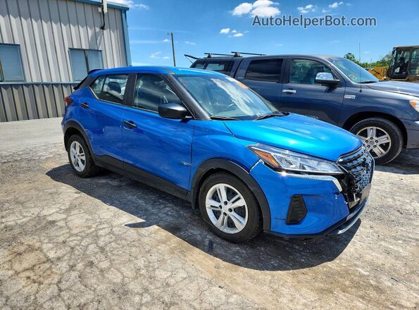 3N1CP5BV6RL579979 2024 NISSAN KICKS Blue Передня права чверть
