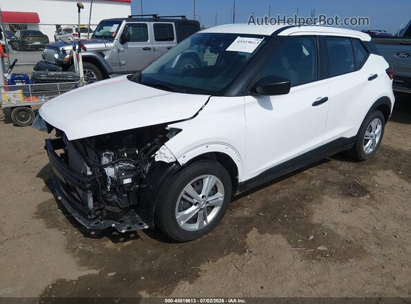 3N1CP5BV6RL594403 2024 NISSAN KICKS White წინა მარცხენა ხედი სამი მეოთხედიდან