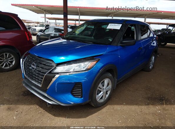 3N1CP5BV6SL474090 2025 NISSAN KICKS PLAY Blue წინა მარცხენა ხედი სამი მეოთხედიდან