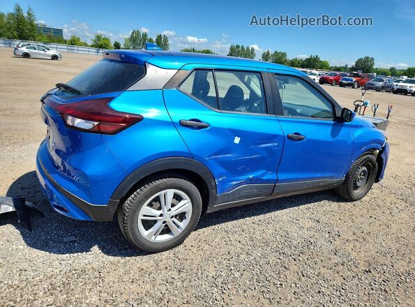 3N1CP5BV7ML482282 2021 NISSAN KICKS Blue Trasero derecho