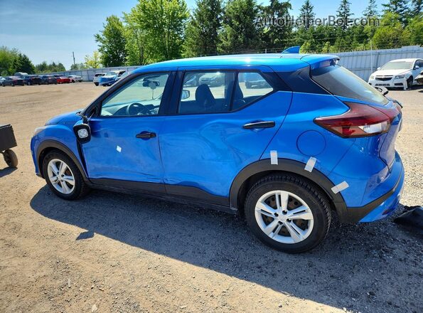 3N1CP5BV7ML482282 2021 NISSAN KICKS Blue Trasero izquierdo